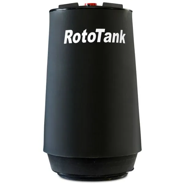 930 mm high, 450 mm wide black plastic manhole extension with lid for septic tanks