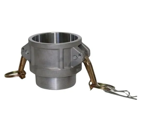 Aluminium camlock Type B female coupler x male bsp, 50 to 75 mm