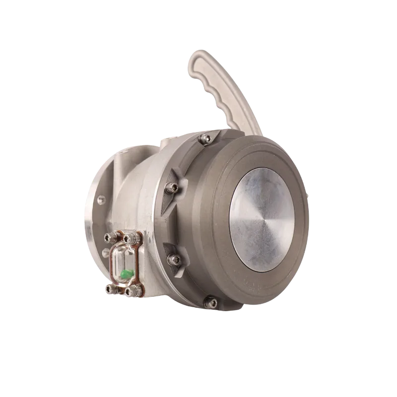 4" API Male Adaptor with Handle, Aluminium 4 inch aluminium API male coupler with operating handle for bottom-loading tankers