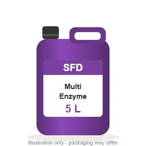 5 litre bottle of multi enzyme biological liquid for drains and wastewater