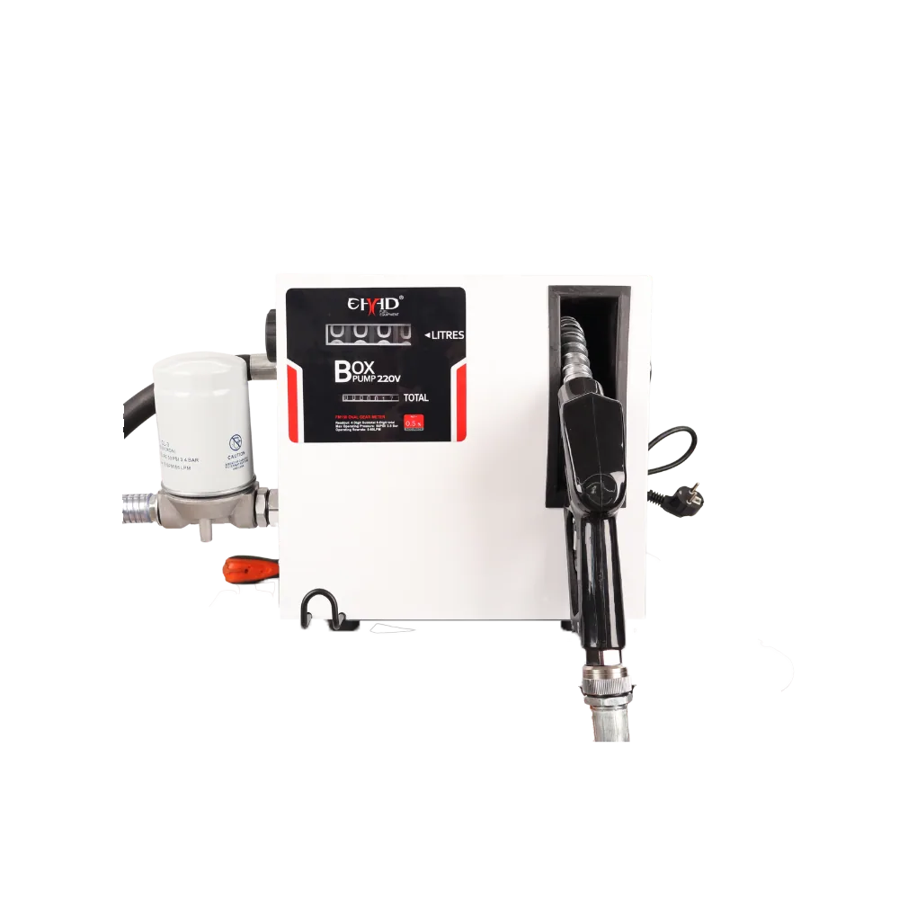 Box Pump PLUS 80, 220V Dispenser, Up to 80 L/min Box Pump PLUS 80 enclosed 220V dispensing unit, 80 L/min vane pump