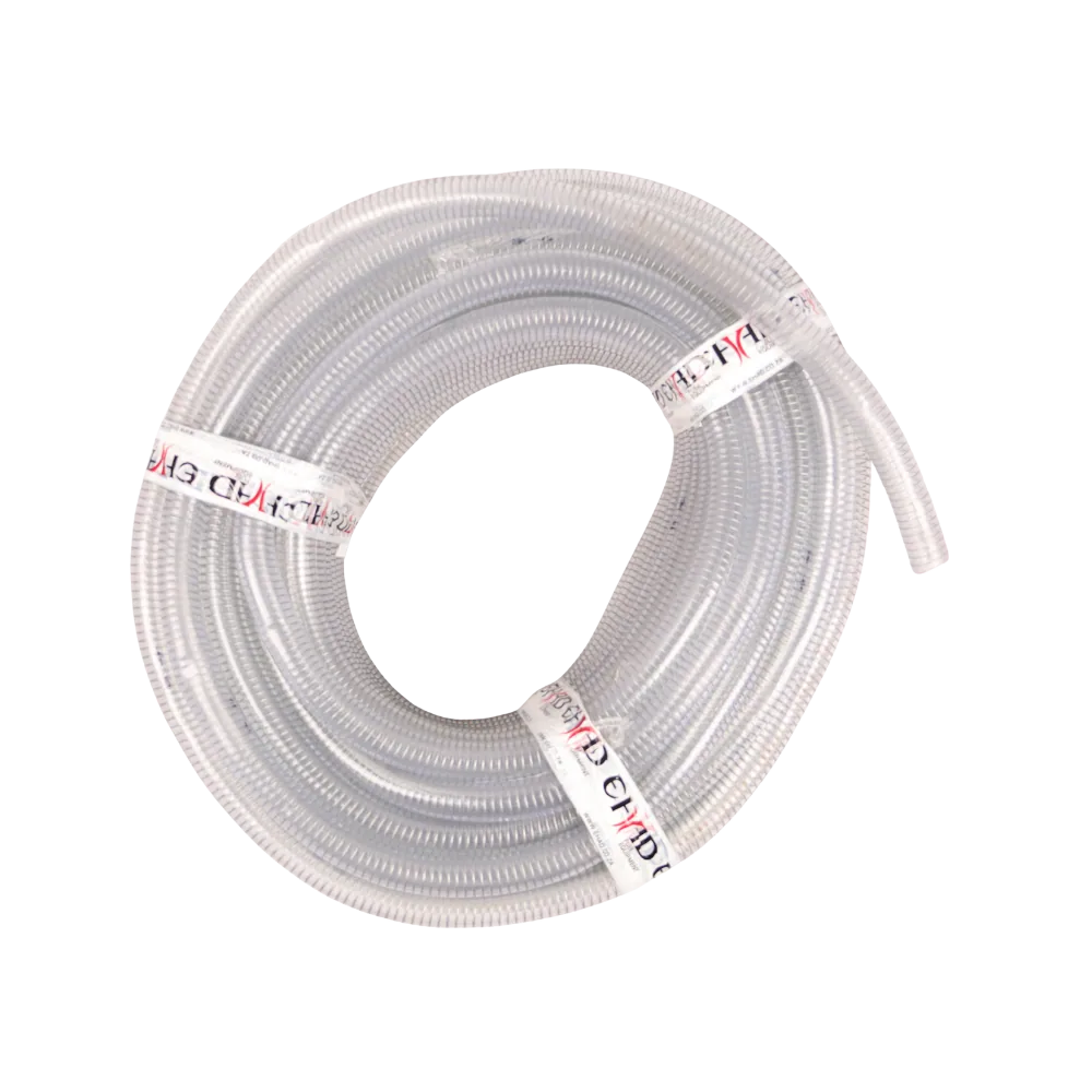 Clear PVC Fuel Suction Hose, 19 mm ID x 25 mm OD, Per Metre Coil of clear PVC fuel suction hose, 19 mm inside diameter, sold per metre