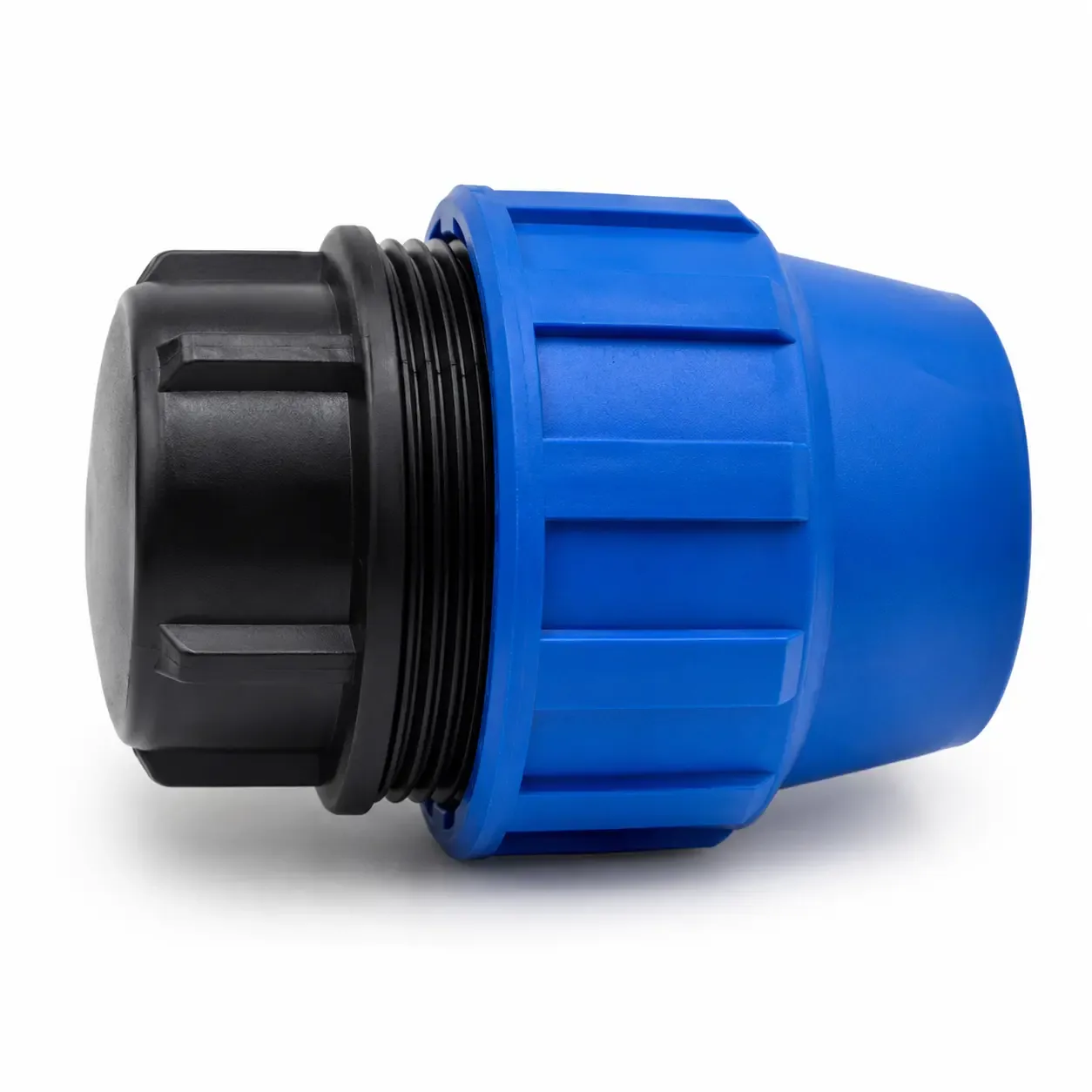 Compression End Cap for PE/HDPE Pipe, 20 to 50 mm Plastic compression end cap for closing 20 to 50 mm PE and HDPE water pipe