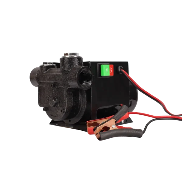DYB-70 24V diesel transfer pump with switch and battery clamps