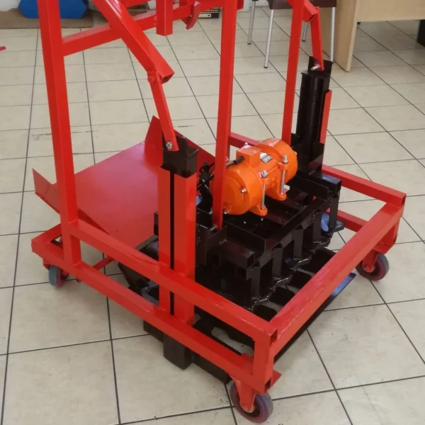 Electric egg-layer paving brick machine for interlocking concrete pavers with 220 V vibrator