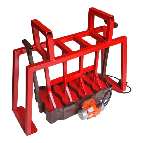 Electric 4-drop interlocking paving brick machine with 220V vibrator motor