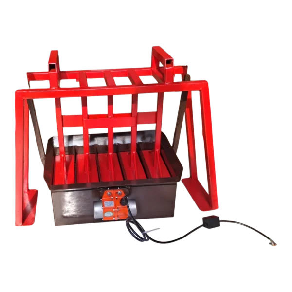 Electric maxi brick mould with 220 V vibrator motor on steel mould body