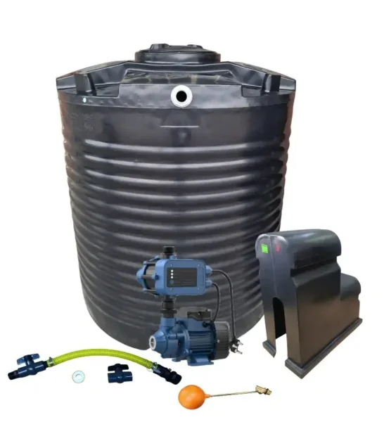2200 L water tank with 0.37 kW Econo Peripheral pump