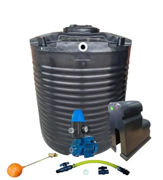 2200 L water tank with 0.37 kW Peripheral pump