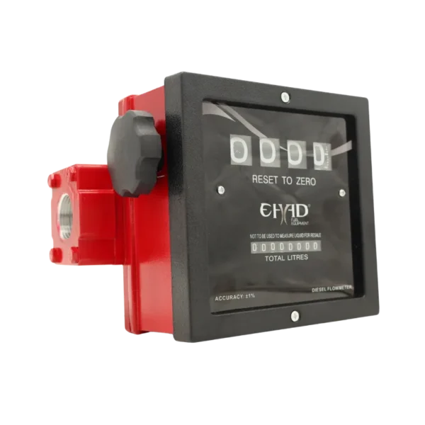 FM900 1 inch mechanical diesel flowmeter with roller counter, no batteries needed