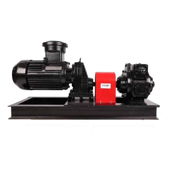 YB80 3 inch high volume vane transfer pump set with 7.5 kW motor on skid
