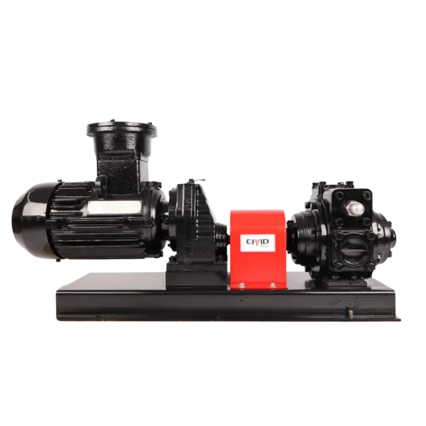 YB50 2 inch high volume vane transfer pump set with 2.2 kW motor on skid
