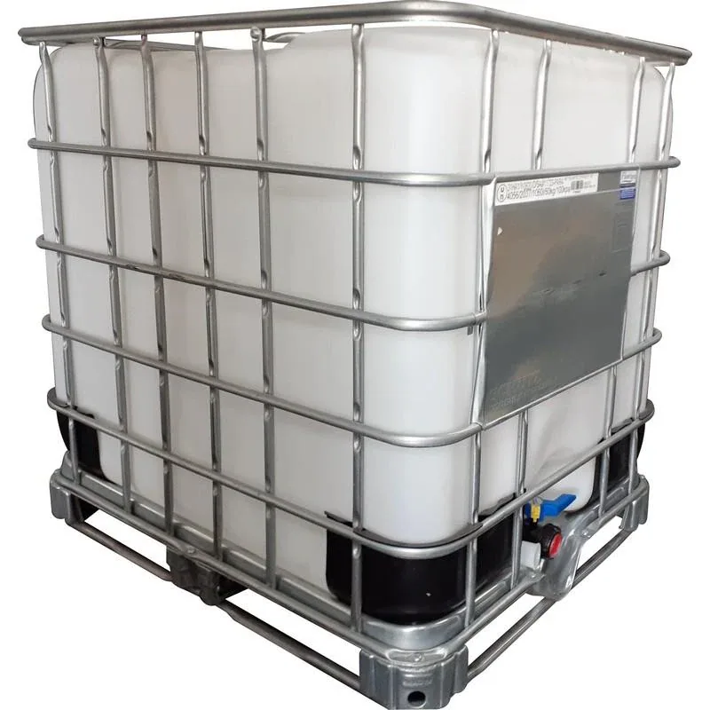 New UN-approved 1000 L chemical IBC tank NC255 with steel cage, pallet base and marking plate