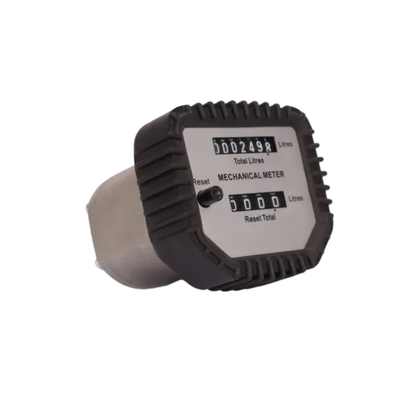 OGM-15M mechanical oval gear oil flowmeter with dial register and 1/2 inch ports