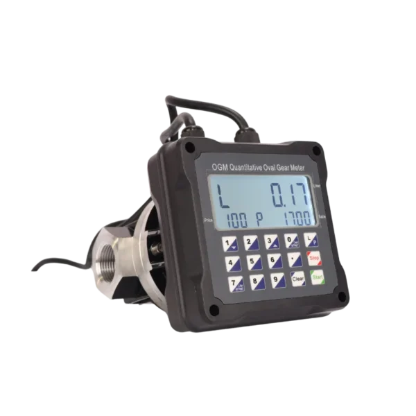 OGM-25 aluminium preset diesel flowmeter with 220V batch controller, 1 inch ports