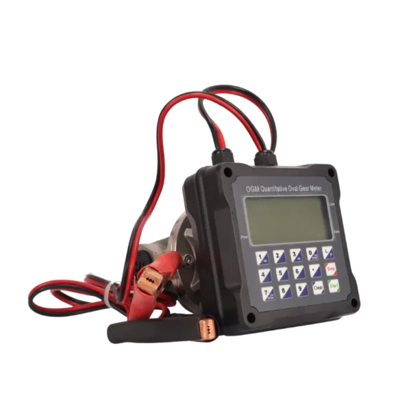 OGM-25 stainless steel preset flowmeter with 12V batch controller and 1 inch ports
