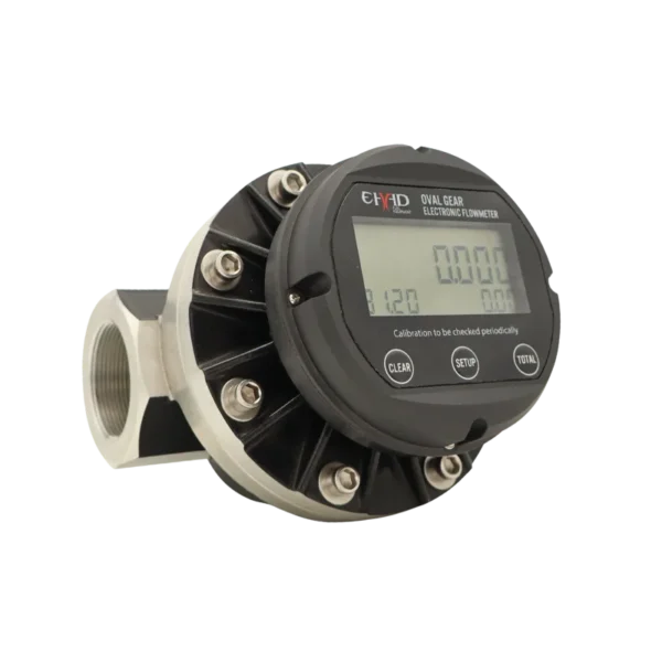 OGM-50 2 inch electronic oval-gear diesel flowmeter with LCD register, 30-300 L/min