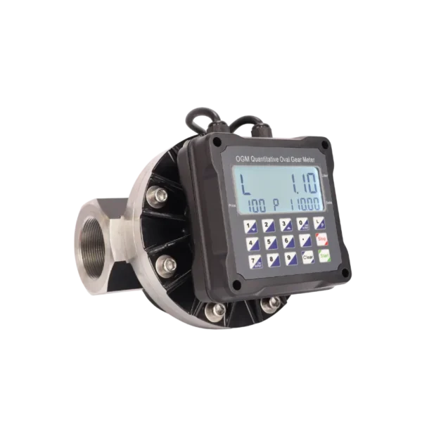 OGM-50 2 inch preset oval-gear flowmeter with 220V AC batch controller