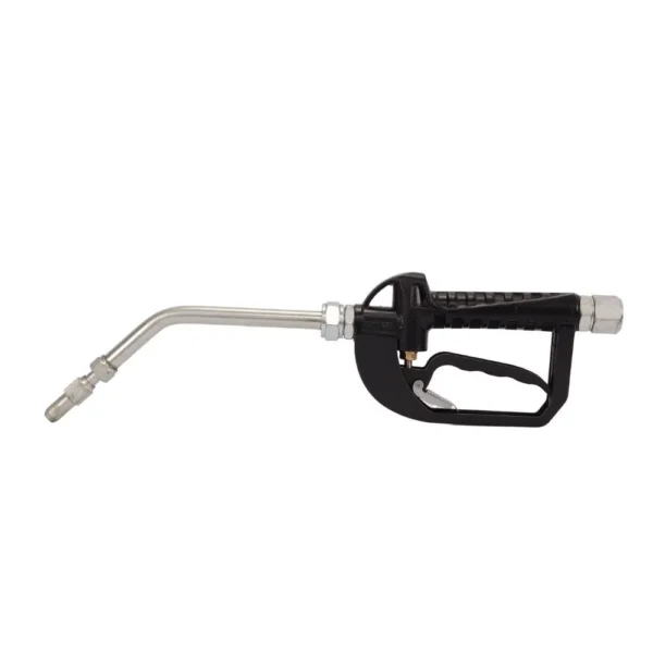 Aluminium oil dispensing nozzle with rigid spout, 1/2-inch BSP, 1-30 L/min