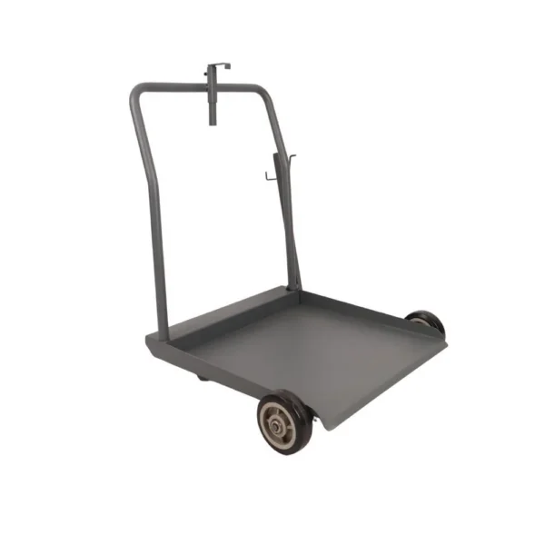 Oil drum trolley with pneumatic pump mount for a 205 L drum, drum and pump not included