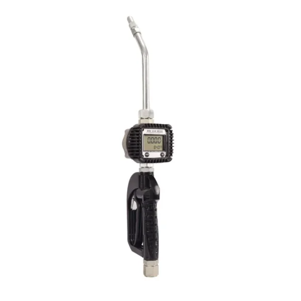 Hand-held oil nozzle with built-in digital LCD flowmeter, 1/2 inch BSP, 1-30 L/min