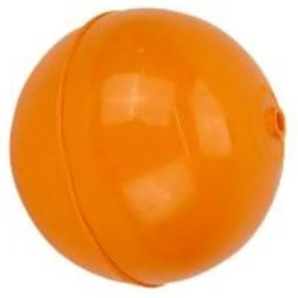 Round orange plastic ball float for tank and trough float valves