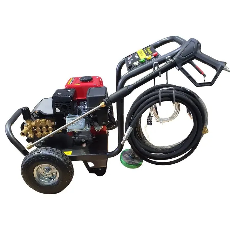 6 HP Petrol Trolley Pressure Washer, 186 Bar, 14 L/min, 8 m Hose 6 HP petrol pressure washer with 8 m hose and lance