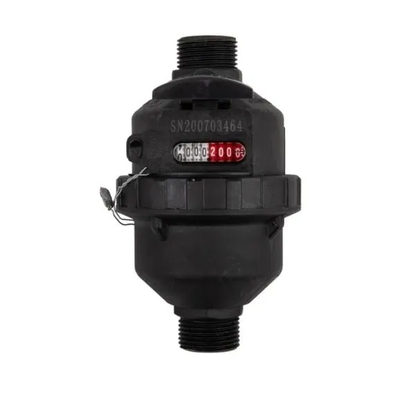 20 mm plastic piston-type water meter LWM22P with BSP 25 mm thread