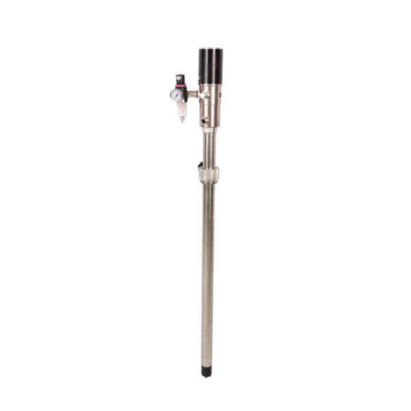 3:1 pneumatic oil drum pump, 12 L/min, with 1/2 inch male outlet and suction tube