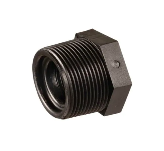 Polypropylene reducing bush with nylon insert for Class 3 and 6 LDPE irrigation pipe