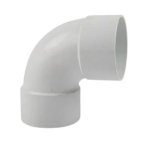 80 mm round PVC downpipe 90 degree elbow