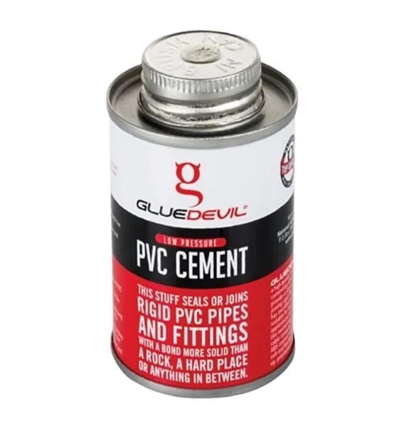 PVC Solvent Cement 100 ml, Low and High Pressure 100 ml heavy-duty PVC solvent cement tin for rigid PVC pipes and fittings