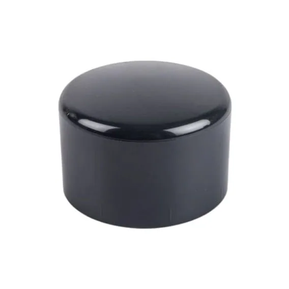 PVC solvent weld end cap for sealing 20 to 50 mm pressure pipe