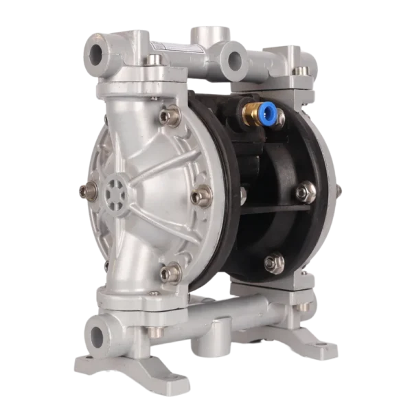 QBK15 aluminium air-operated diaphragm pump with PTFE diaphragms and 1/2" ports