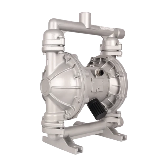 QBK25 aluminium air-operated diaphragm pump with PTFE diaphragms and 1" ports