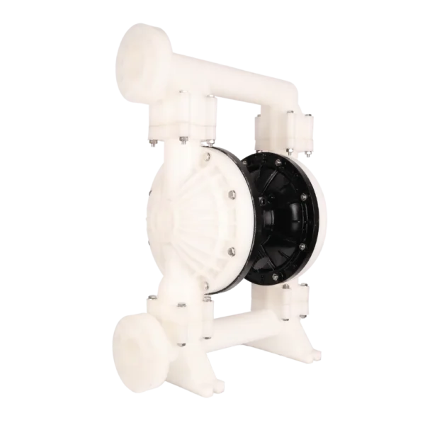 QBK50 polypropylene air-operated diaphragm pump with PTFE diaphragms and 2" ports