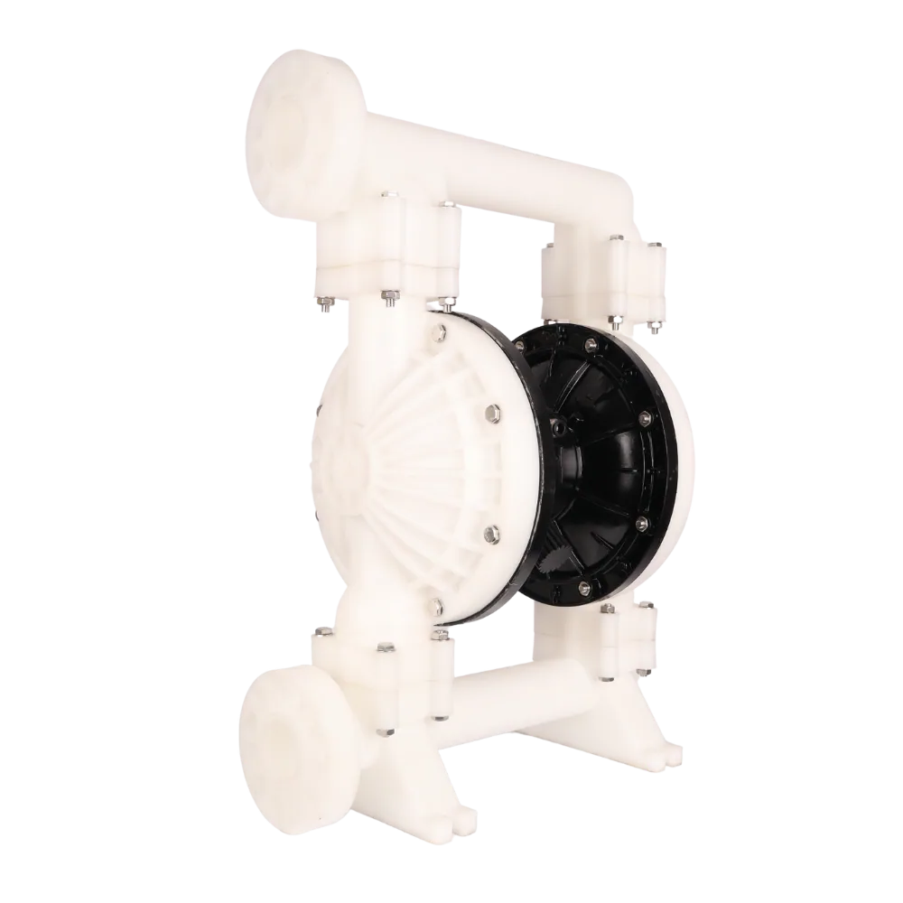 QBK50 Air Diaphragm Pump, Polypropylene Body, 240 L/min, 2" Ports QBK50 polypropylene air-operated diaphragm pump with PTFE diaphragms and 2" ports