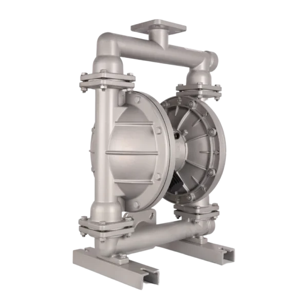 QBK65 aluminium air-operated diaphragm pump with PTFE diaphragms and 2.5" ports