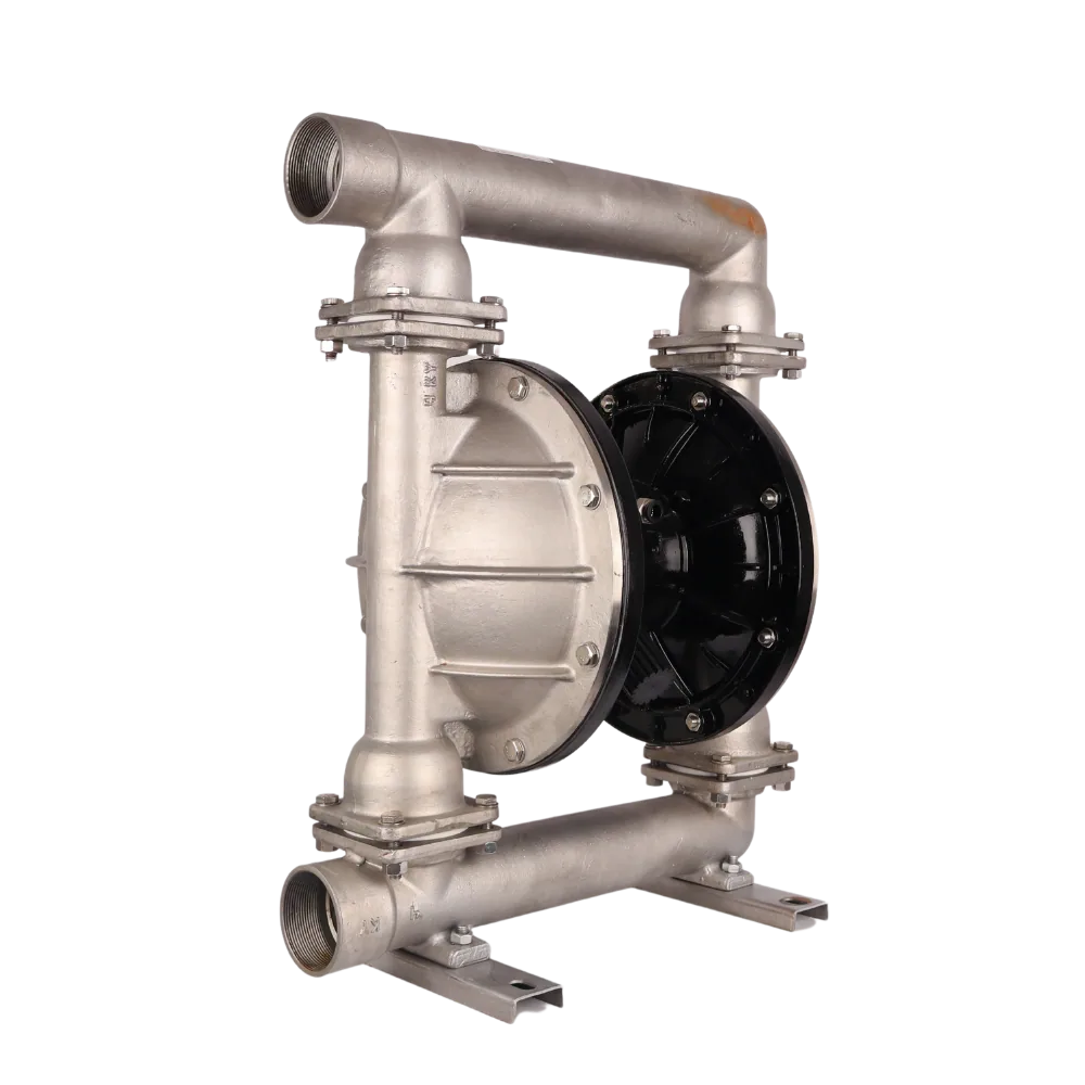 QBK65 Air Diaphragm Pump, Stainless Body, 280 L/min, 2.5" Ports QBK65 stainless steel air-operated diaphragm pump with PTFE diaphragms and 2.5" ports