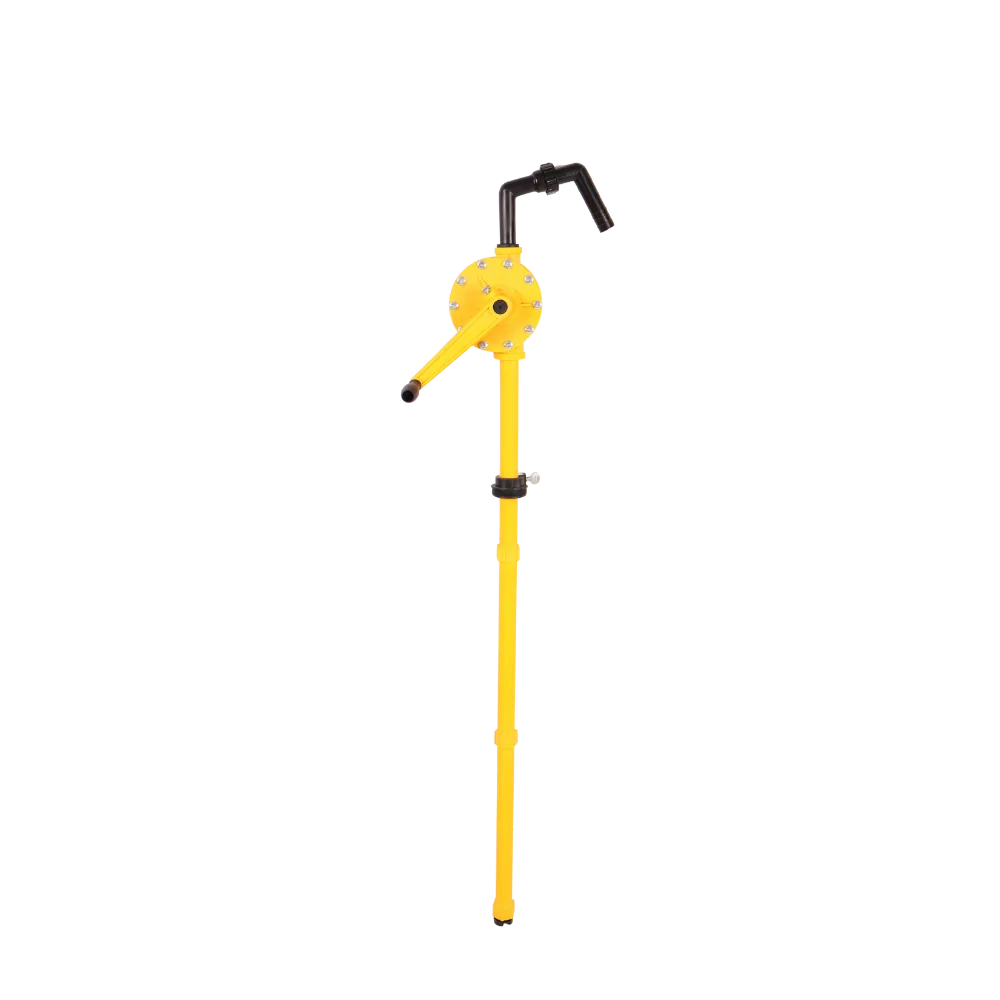 HP046 Yellow Rotary Drum Hand Pump, 18 L/min, 1 m Tube HP046 yellow rotary drum hand pump with 1 m suction tube, 18 L/min