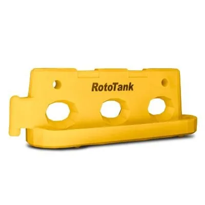 Tan interlocking safety barrier, 2400 mm long and 900 mm high