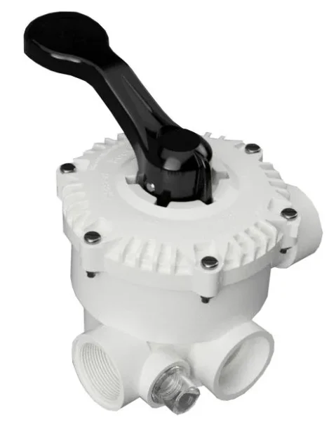 White Series 2 six-position multiport valve for pool sand filters