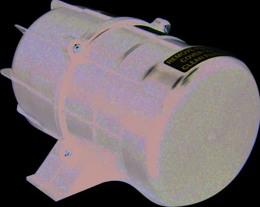 1000 W two-stage spa air blower with integrated silencer