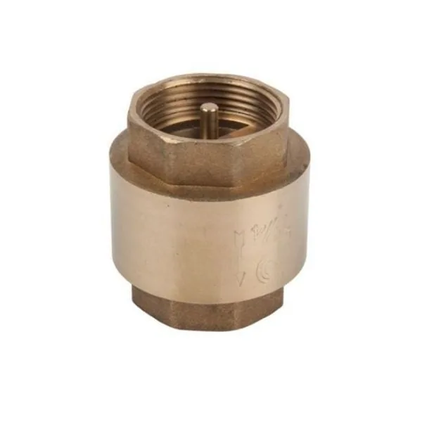 Spring loaded brass check valve, one-way non-return valve for pumps, sizes 15 to 40 mm
