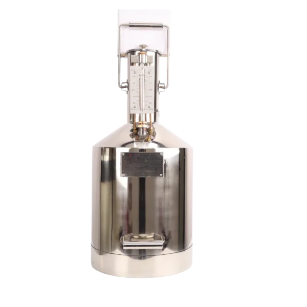 20 L stainless steel measuring jug with 20 ml graduations for fuel dispenser and meter calibration