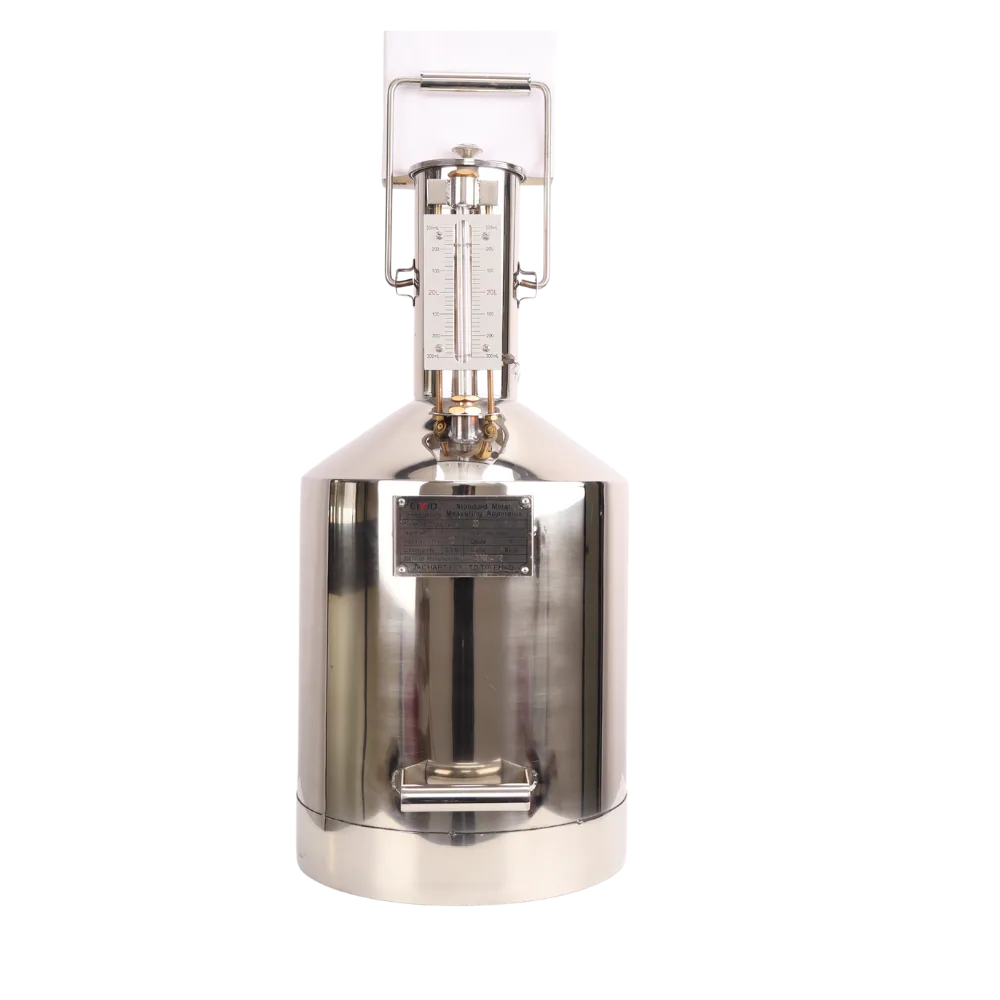 Stainless Steel Measuring Jug, 20 L, Grade 3, 20 ml Graduations 20 L stainless steel measuring jug with 20 ml graduations for fuel dispenser and meter calibration