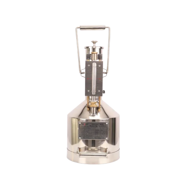 5 L stainless steel measuring jug with 10 ml graduations for fuel pump and meter checks