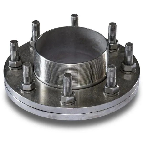 Heavy duty 5 inch stainless steel flange for large silo and transport tanks