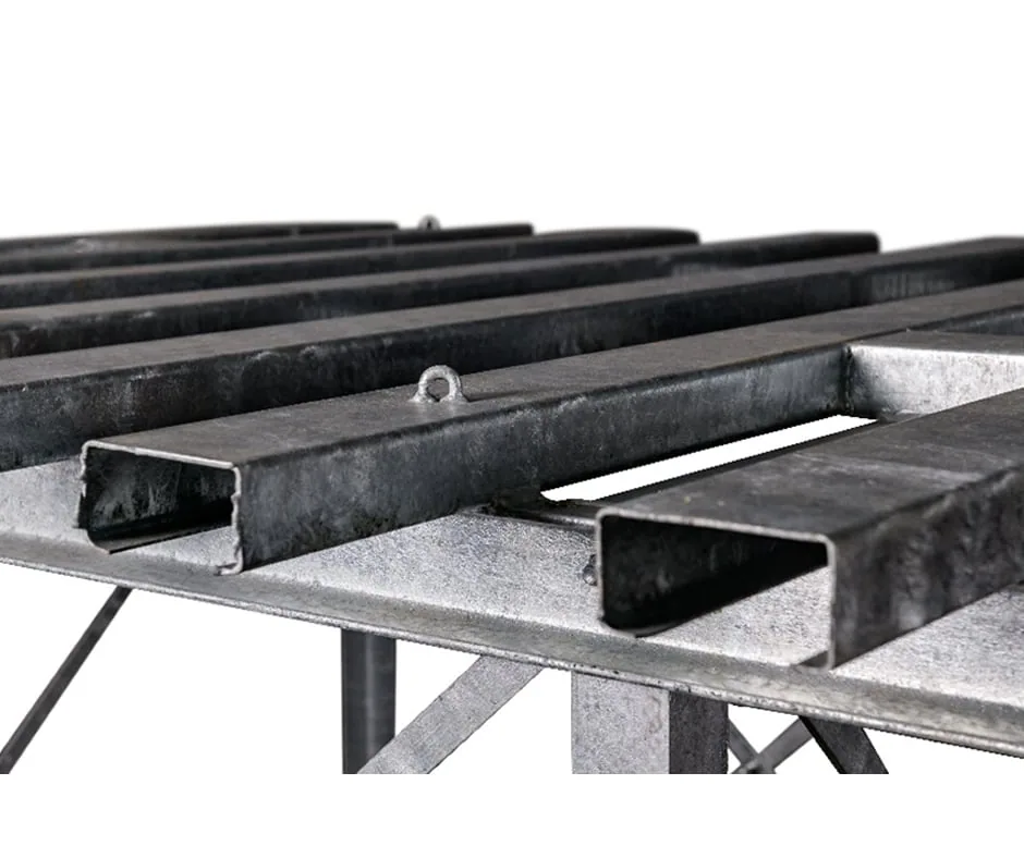 Primed Steel Tank Stand for 10,000 L Water Tank, 0.5 to 9 m 10,000 L steel tank stand shown with a water tank on top