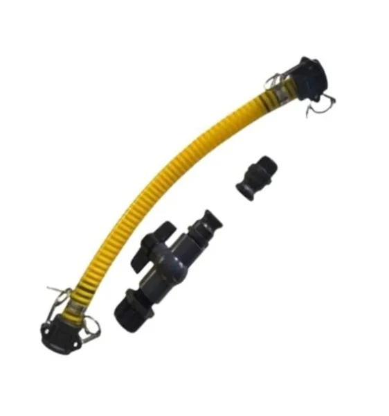 50 mm suction hose kit with ball valve, camlock fittings, clamps and hose